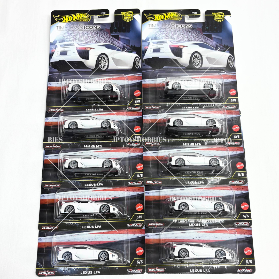 Hot Wheels Premium Car Culture Timeless Icons Lexus LFA set 1 10