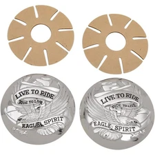 Drag Specialties Live to Ride Gas Cap Cover - Chrome DS-390126