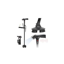 Walking Cane for Men  Women, 3in1 Folding Cane with Alarm and Light, Adjusta...