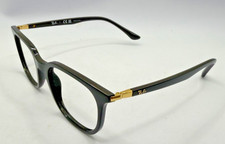 RAY BAN FRAMES ONLY EYEGLASSES RB 7211 2000 BLACK / GOLD 52-19-145