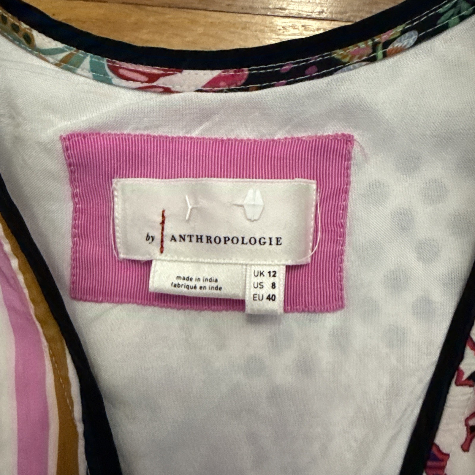 Anthropologie Ruffled Patchwork Flutter Sleeve Mi… - image 4