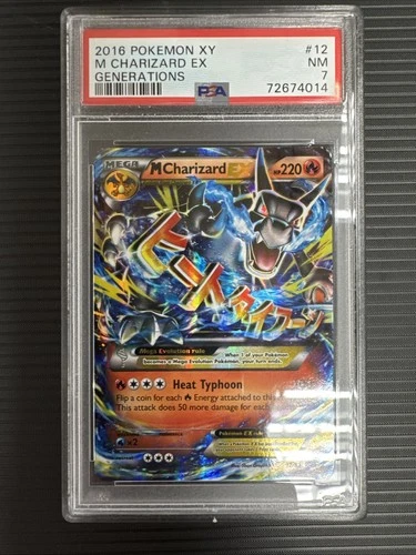 2016 Pokemon XY Generations 12/83 M Charizard EX PSA 7