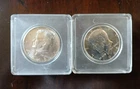 1965 & 1966 Lot :(2) Kennedy Half Dollars 40% Silver-Brilliant Uncirculated.