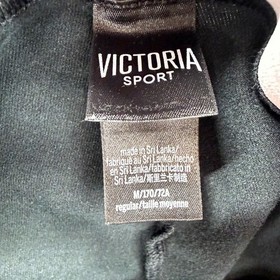 Victoria's Secret Sport Flare Yoga Pants Women Medium 28x33* Black Elastic Waist
