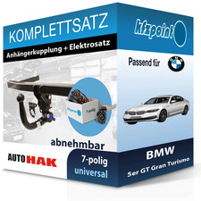 Für BMW 5er GT Gran Turismo 09- AUTO HAK Anhängerkupplung abnehmbar + 7polig neu
