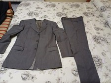 ABITO UOMO SARTORIALE 100% LANA SLIM FIT  ELEGANTE VESTITO CASUAL CERIMONIA - - 