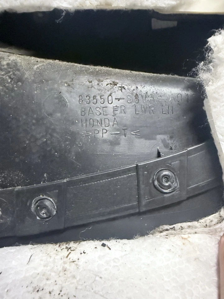 Panel de puerta izquierda conductor delantero Acura MDX 2002-2005 negro OEM Foto 3 de 4