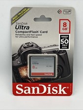 SanDisk Ultra 8GB Compact Flash Memory Card 50MB SDCFHS-008G-A46