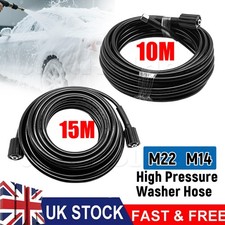 10/15M Garage Replacement High Pressure Washer Hose Pipe M22 M14 Jet Power Wash