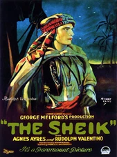 Vintage Silent Movie POSTER print.Home wall.The Sheik.Valentino.Home Decor.95
