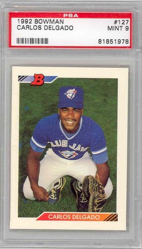 Carlos Delgado #127 1992 Bowman card
