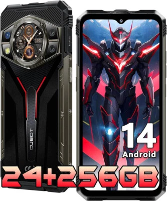 CUBOT Kingkong AX 24GB+256GB/1TB Outdoor Handy Android 14 Smartphone 5100mAh NFC