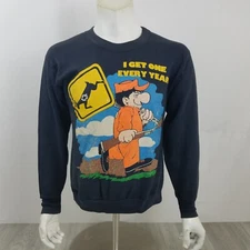 Vintage 90s Decotex Mens Sz M  Graphic Sweatshirt Americas Finest USA