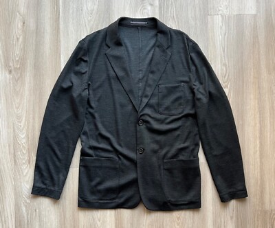 Van Laack Dark Gray Two Button Blazer Jacket