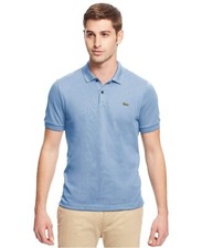 Lacoste Men's Classic Short Sleeve Chine Pique Polo Shirt,Size 3-S