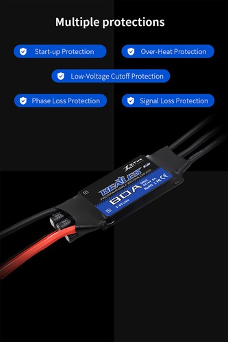 ZTW 32-Bit G2 SBEC Brushless ESC 20A 30A 40A 50A 60A 80A 100A Speed Controller - Picture 6 of 17