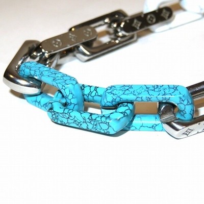 Collier Louis Vuitton Monogramme Chaîne Pierre M01293 LV Homme