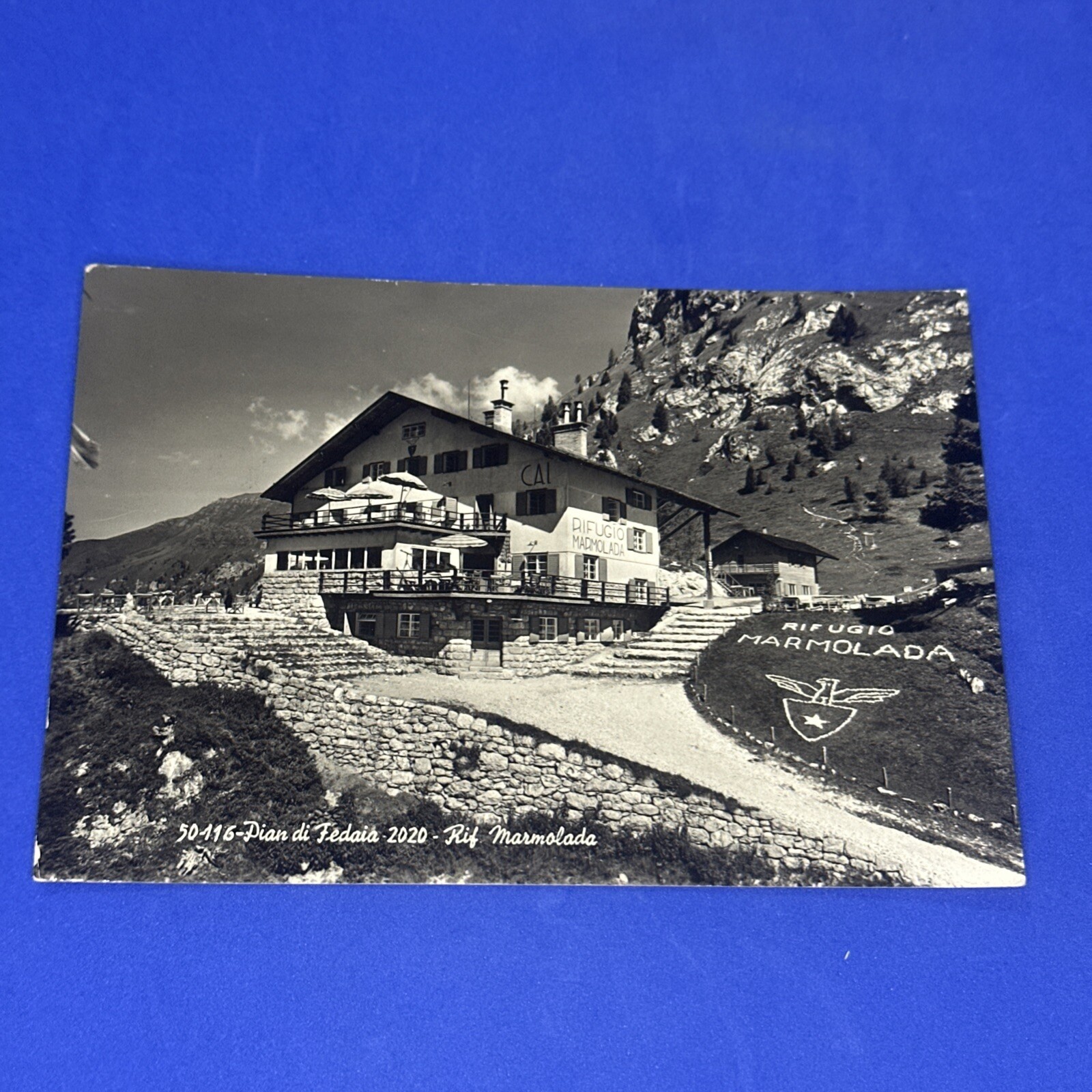 PIAN DI FEDAIA RIF. MARMOLADA - BIANCO E NERO CARTOLINA -