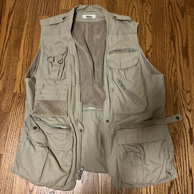 VTG] Banana Republic Photographer Vest Size L Camera Pockets