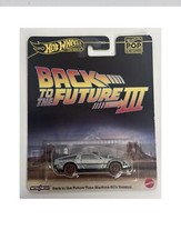 Hot Wheels Premium Back to The Future Part lll  DeLorean Time Machine~FREE S&H
