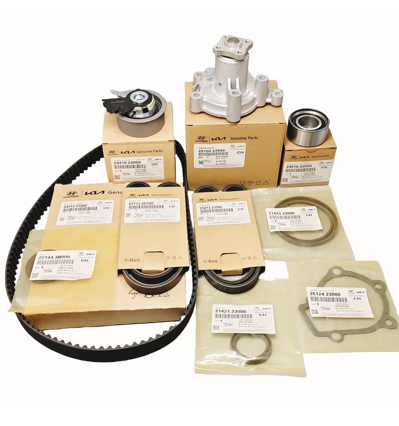 Timing Belt Water Pump Kit Kia Soul Spectra For Hyundai Elantra 2.0L OEM