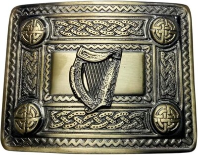 Uomo Fibbia Cintura Kilt Scozzese Vari Design/Highland