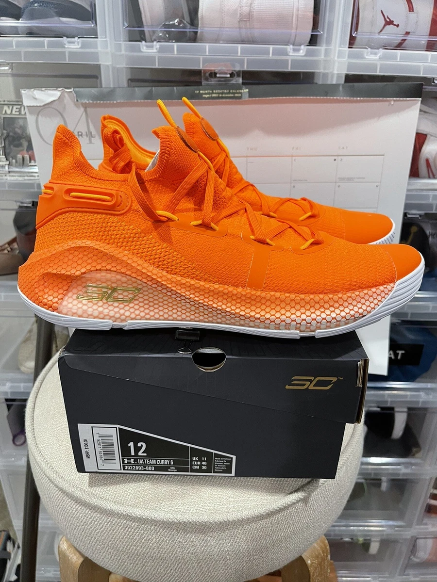 under armour curry 6 mens orange