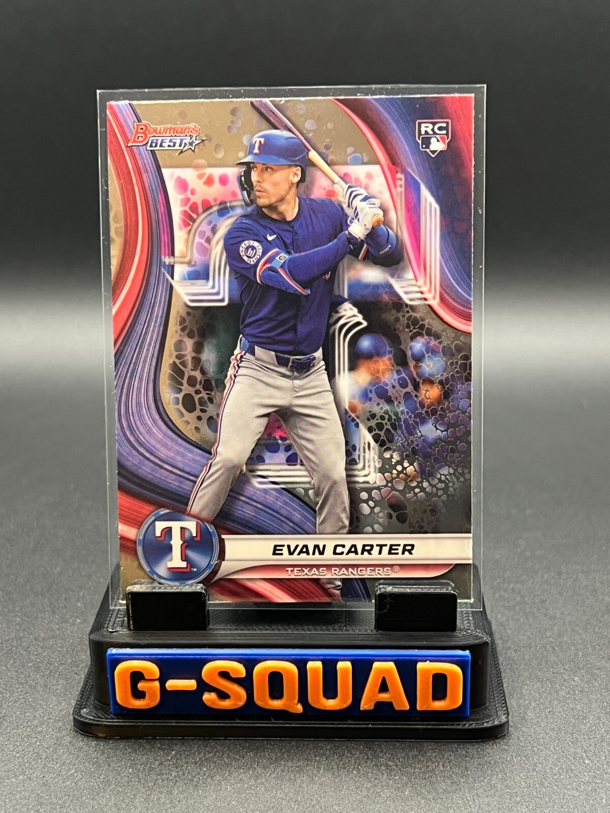 2024 Bowman’s Best Baseball #66 Evan Carter, Texas Rangers RC