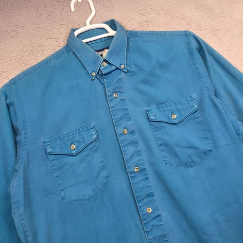 Wrangler Shirt Mens M Cowboy Cut Single Needle Tailored Western Cowboy Rodeo USA - Picture 4 of 12