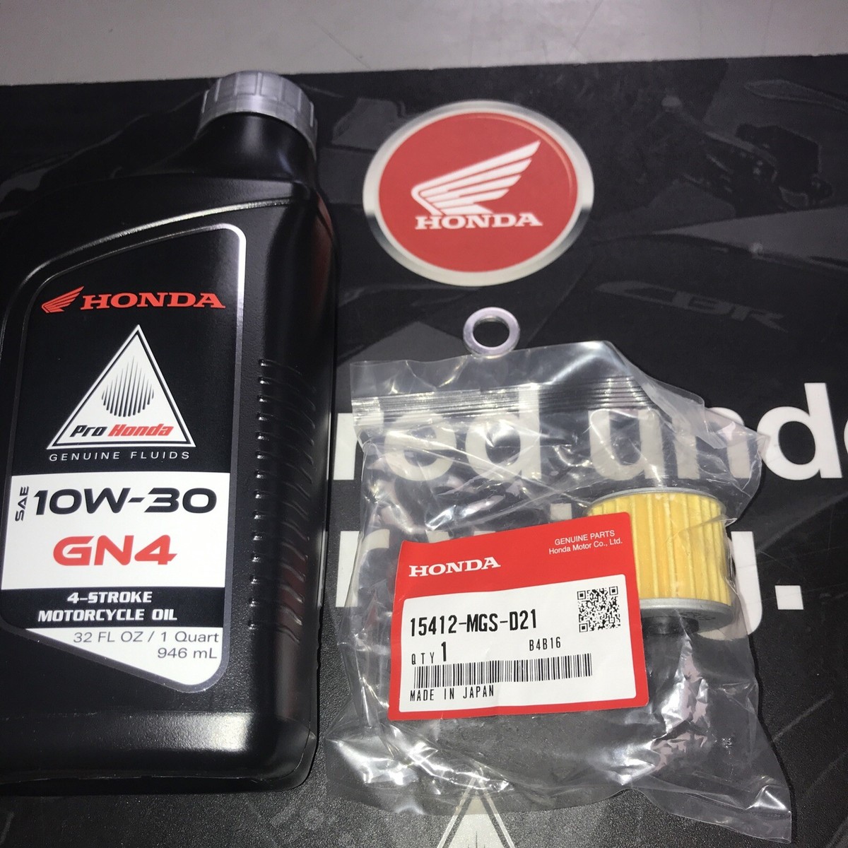 Honda 2022-2025 Monkey & Grom Motorcycle Oil Change Kit OEM