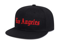 New Los Angeles LA Hat Classics Cap Snapback Hip Hop Basketball Black Red
