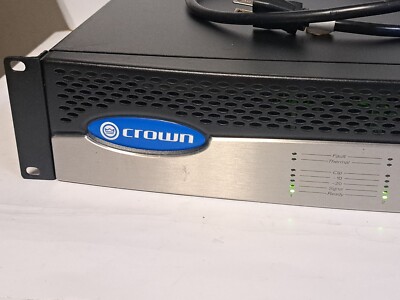 Crown CTS-1200 Two Channel Power Amplifier BBY input card TESTED