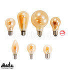 RETRO Spiral Filament LED Lampen E14 E27 - Gold - extra warmweiß - 2200K Rustika