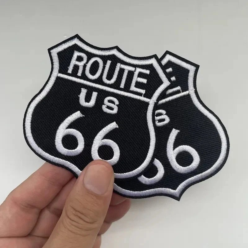 Route 66 iron on patch applique 3 x 3 inch - Image 3 of 4