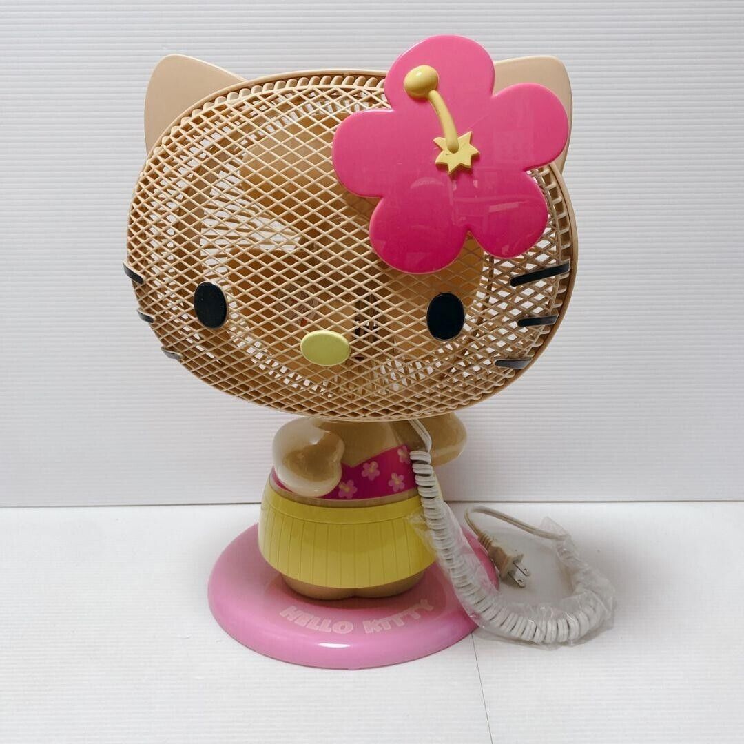 mørke Cataract dome Hello Kitty Personal Electric Fan Hawaii Brown Kitty used | eBay