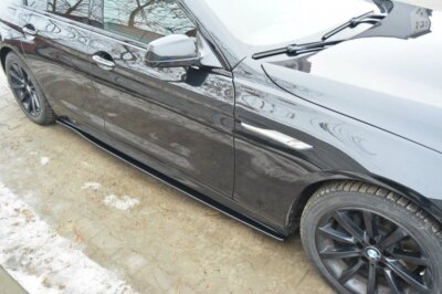 Seitenschweller Ansatz Cup Leisten für BMW 6er Gran Coupe M Paket schwarz Hochgl