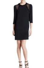 Marc by Marc Jacobs Crystal Embellished Black Kisa Dress $598 NEW (Size: 2 US) 