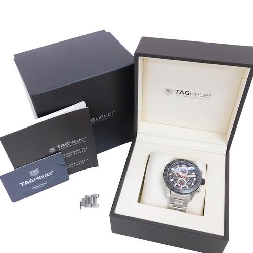Reloj automático para hombre TAG Heuer CARRERA HEUER01 S. acero CAR2A1W.BA0703 #W579 Rise-on - Imagen 12 de 15