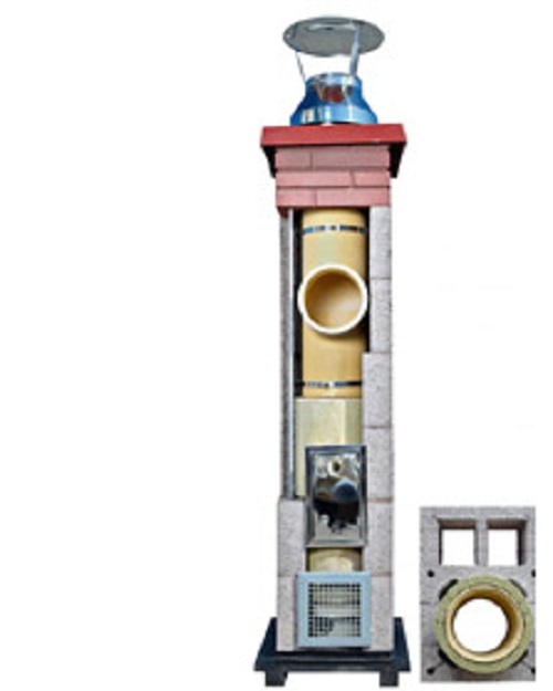 Schornstein Bausatz Massiv Einzügig T600 DN 18cm 11,5m mit 2xZ-Schacht DIBt-Z Schornstein Bausatz Massiv Einzügig T600 DN 18cm 11,5m mit 2xZ-Schacht DIBt-Z