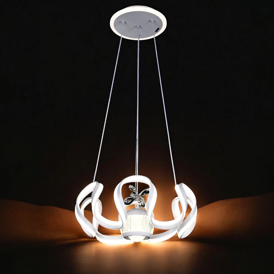 Fascino Moderno Lampadario 160w LED a Sospensione in Tre Varianti di Colore LA4 - Immagine 3 di 4