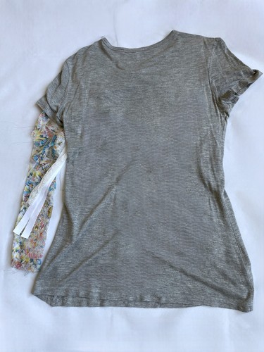 Alexander McQueen _ T-Shirt mit Seide und Spitze _ S - Bild 5 von 5