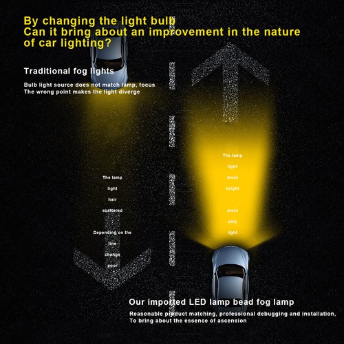 Golden Yellow 3000K H8 H11 LED Fog Light Bulbs For Infiniti G37 2011 2012 2013 - Picture 10 of 10