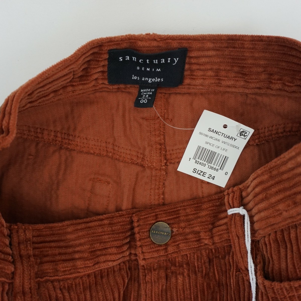 dark orange corduroy skirt only worn a few times