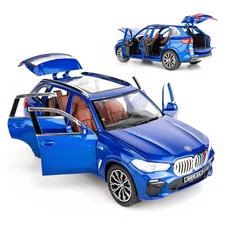 1:24 Diecast Vehicle for BMW X5 Model Car Collectible Toy Sound Light Toy Gifts