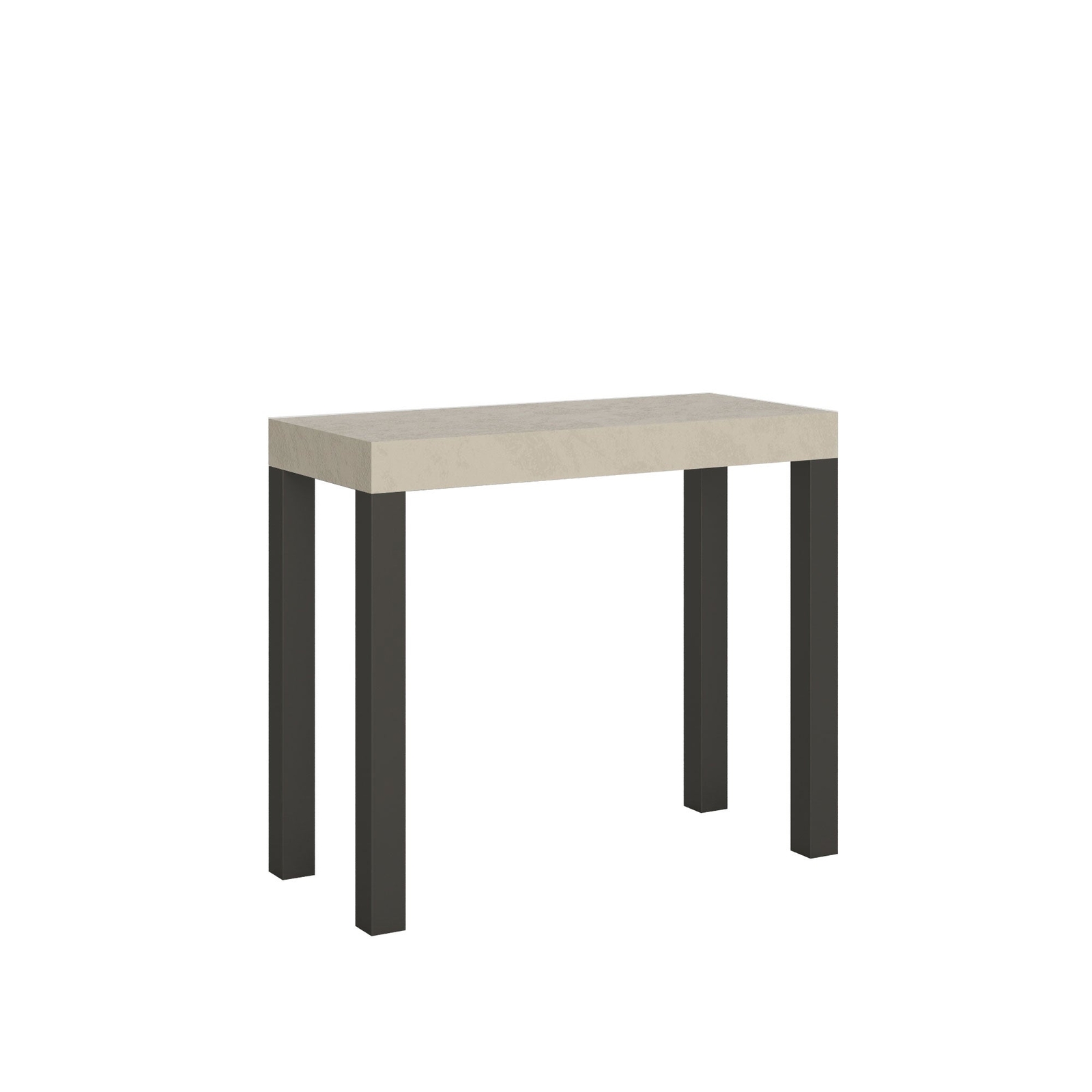 Consolle Allungabile 90-196x40x77 cm Everyday Small Cashmere Telaio Antracite