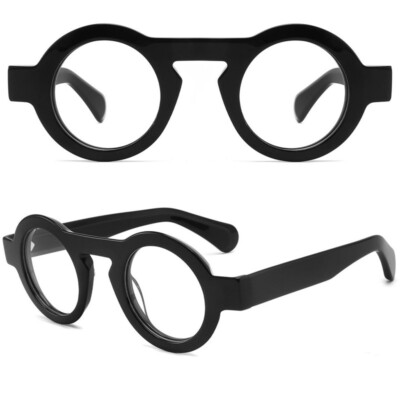 Oversize thick Acetate Round Glasses Brand Design Eyeglass Frames New Spectacles