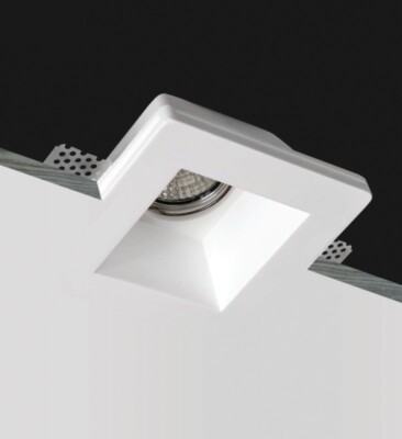 Fiore - Quadratischer Gips-Einbaustrahler Deckeneinbaustrahler