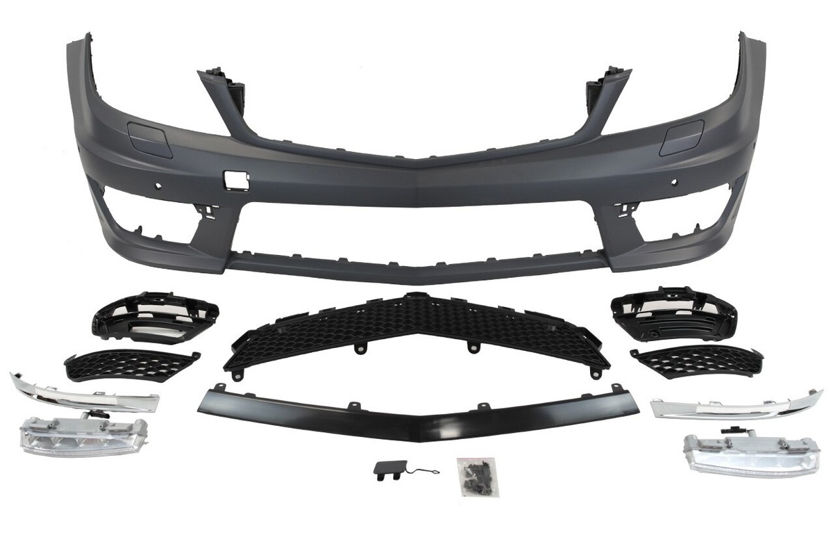 2012-2014 Mercedes Benz C Class W204 C63 AMG Style Front Bumper w