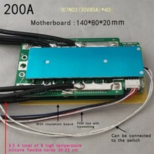 4S 12.8V 200A LifePo4 Lithium Battery Protection Board RV Inverter BMS PCB Cable