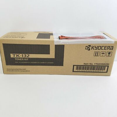 Genuine Kyocera Mita TK-132 Black High Yield Laser Toner Cartridge New in Box